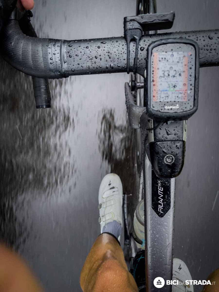 uscire in bici con la pioggia