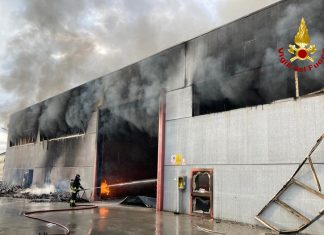 Incendio nella sede Bottecchia