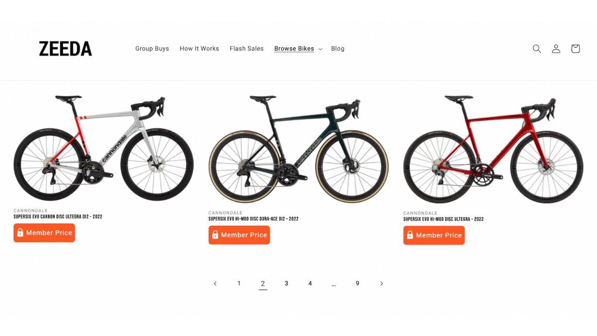 Zeeda: le bici top di gamma (e non solo) a prezzo scontato