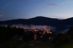 night riding in bici da strada