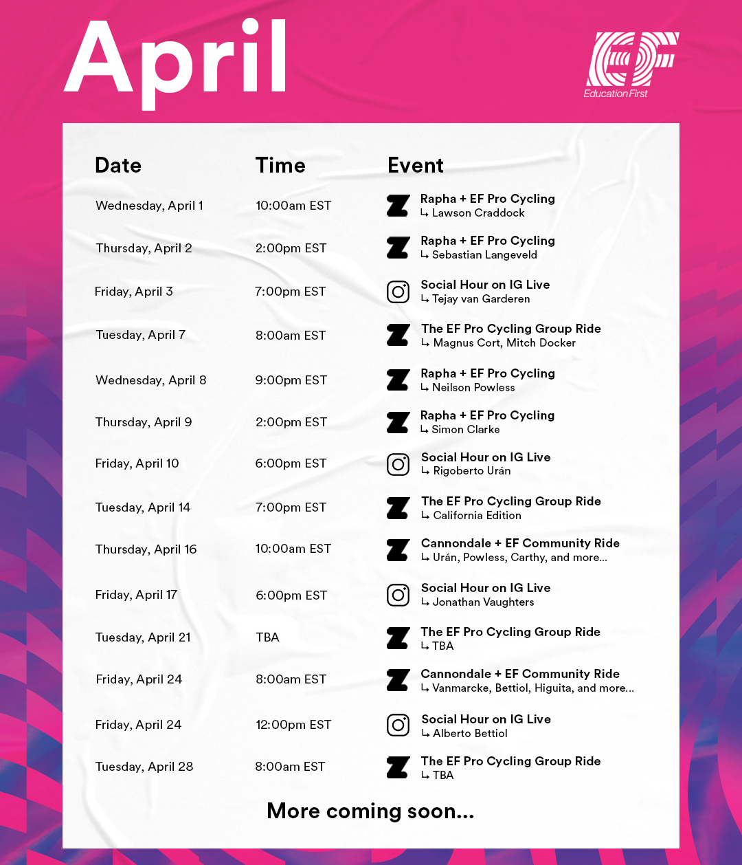 April Calendar Web