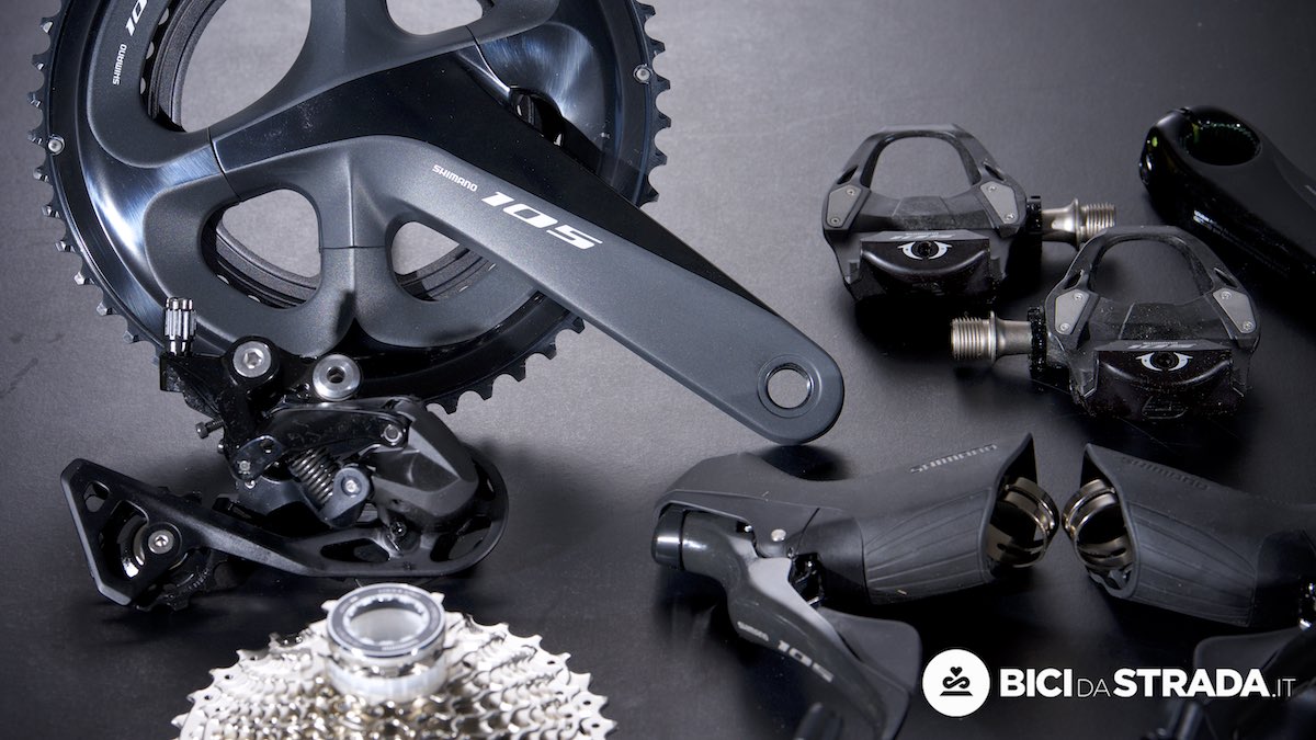 Guarnitura Shimano 105 R7000 – 11 Velocità – Bracci 172,5 Mm – Set Nero In Alluminio