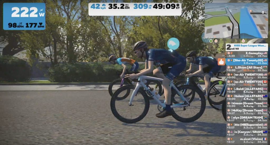 gare su Zwift