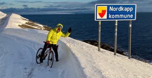 Giuseppe Gaimari: a Capo Nord d'inverno, in bicicletta...