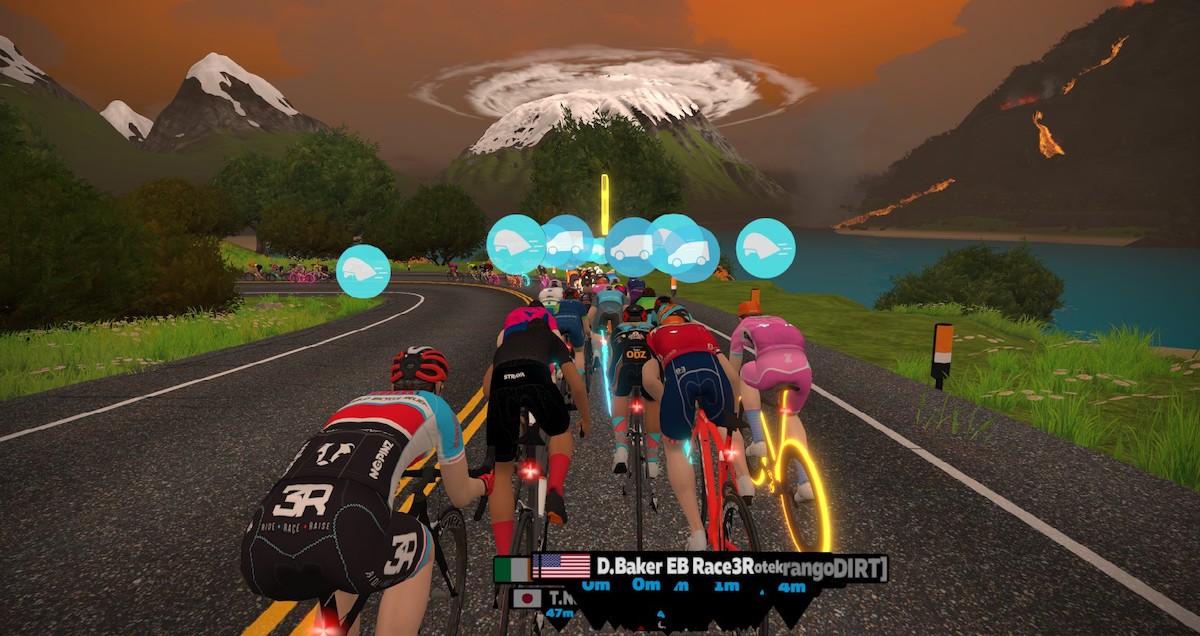 PowerUp su Zwift