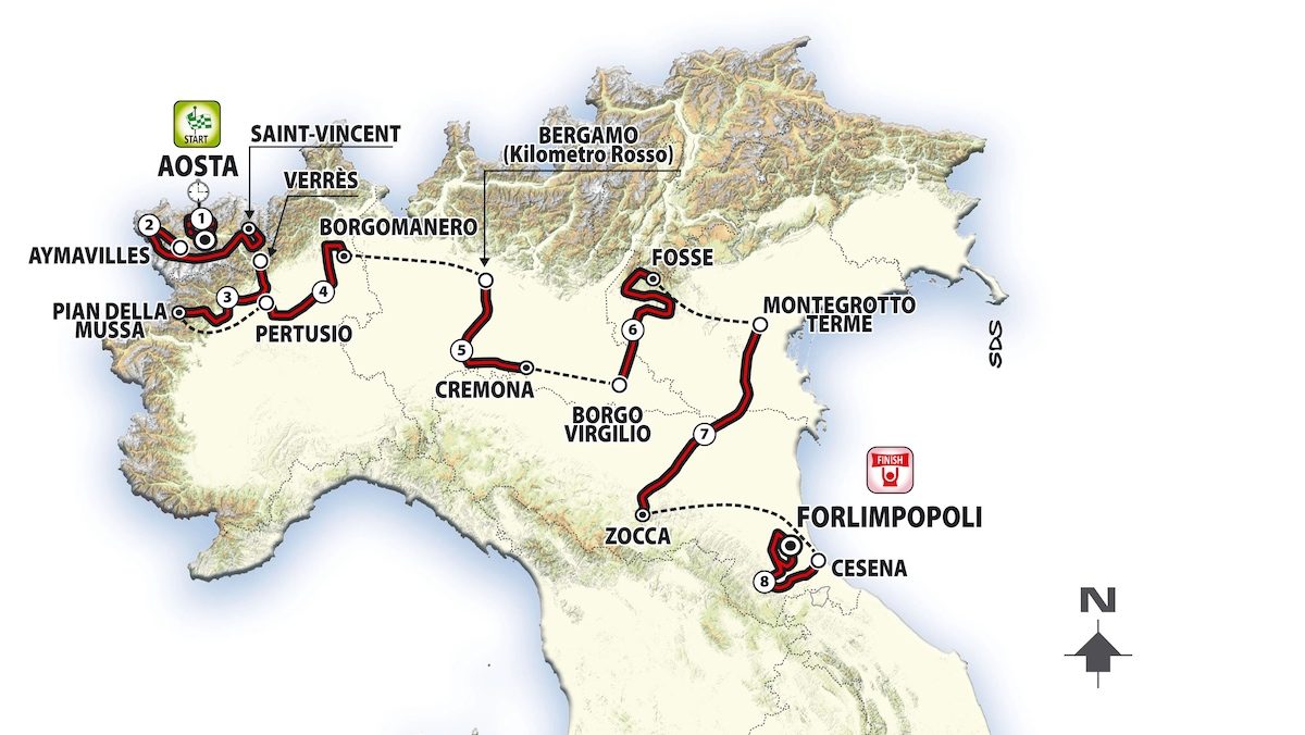 Giro Next Gen 2024: svelato il percorso con tre arrivi in salita