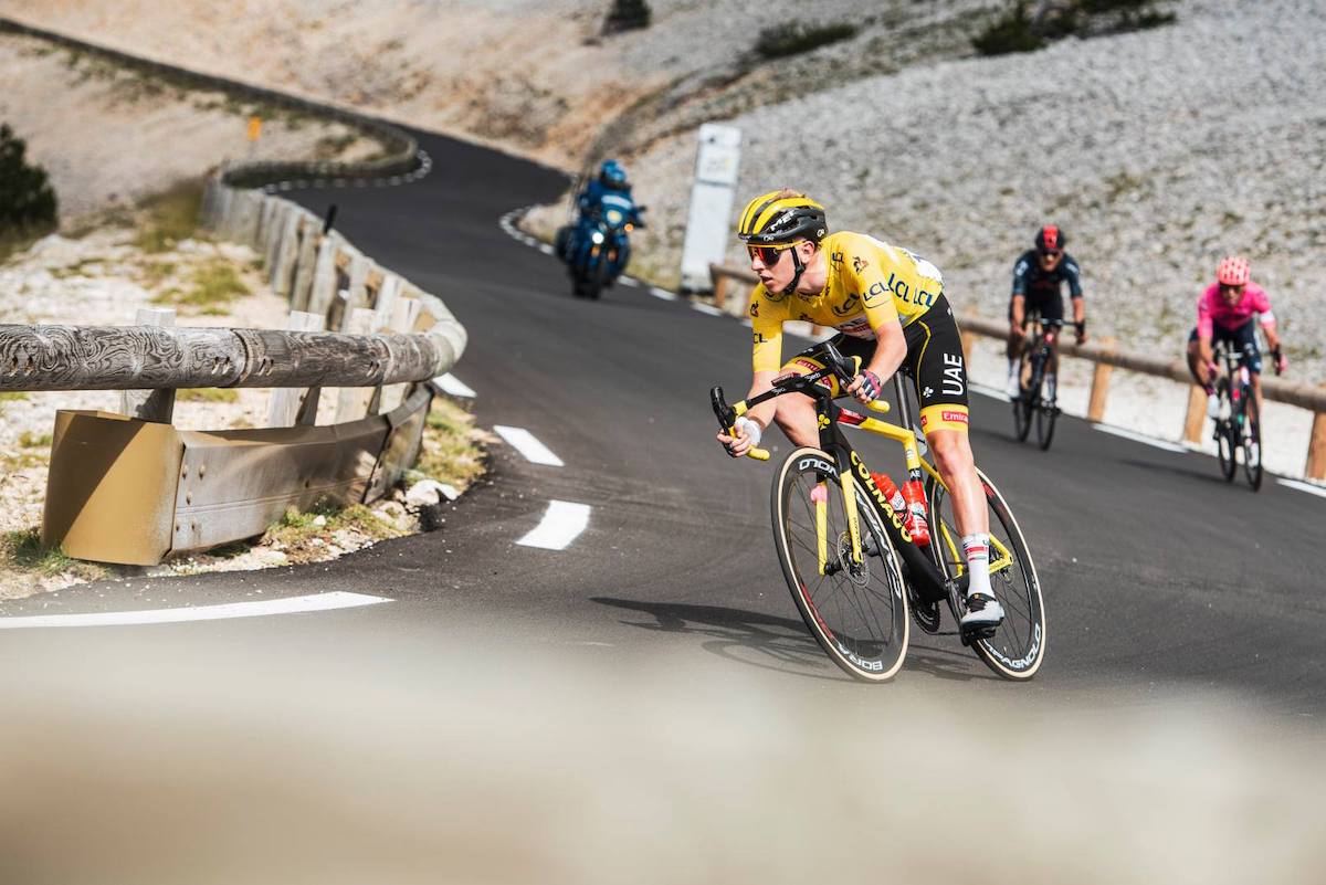 velocità in discesa dal Mont Ventoux
