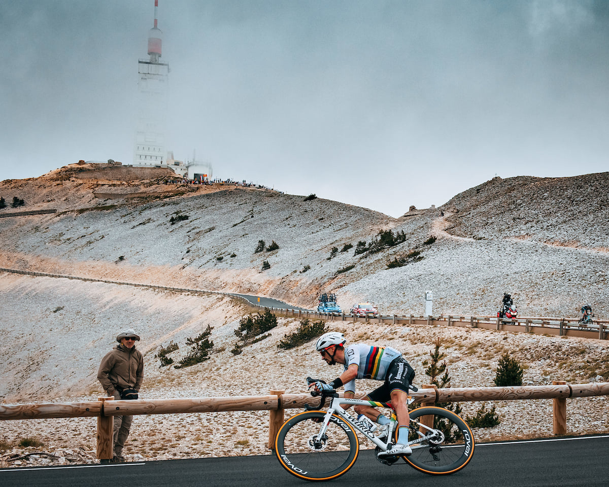 velocità in discesa dal Mont Ventoux