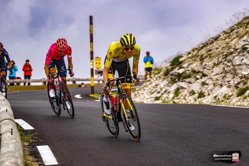 velocità in discesa dal Mont Ventoux