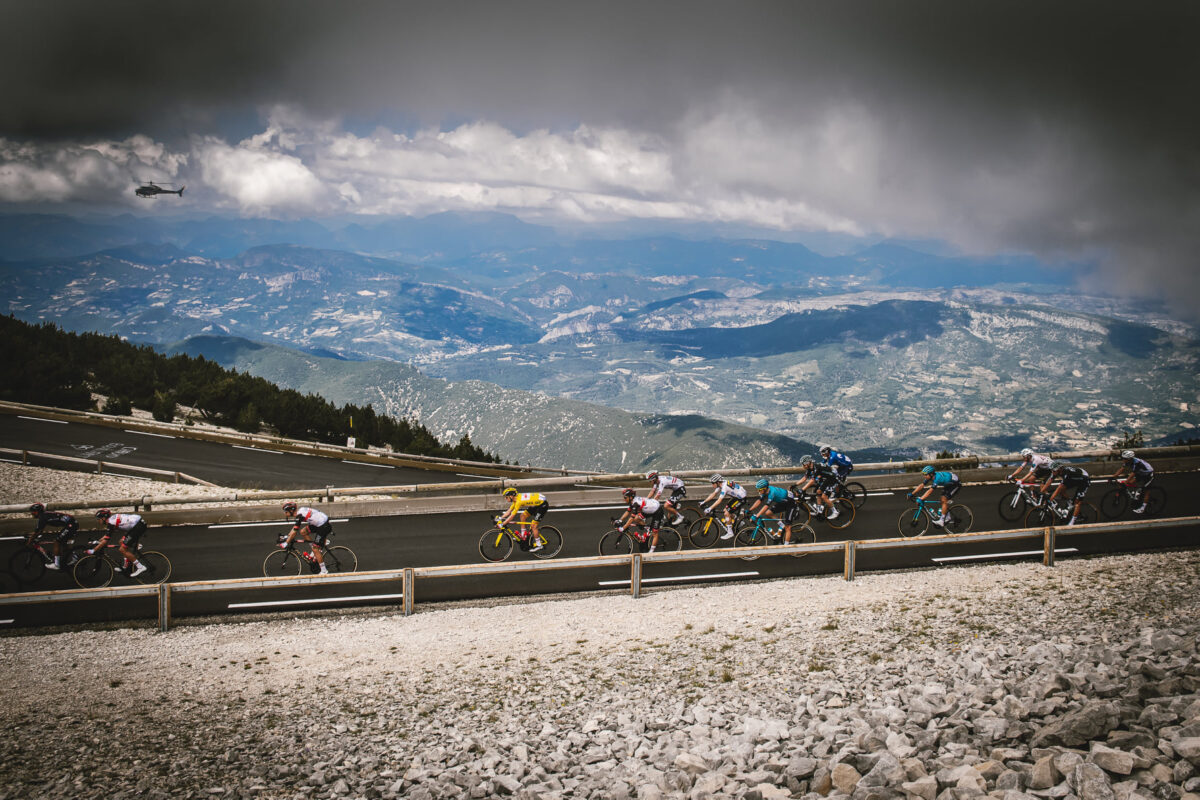 velocità in discesa dal Mont Ventoux