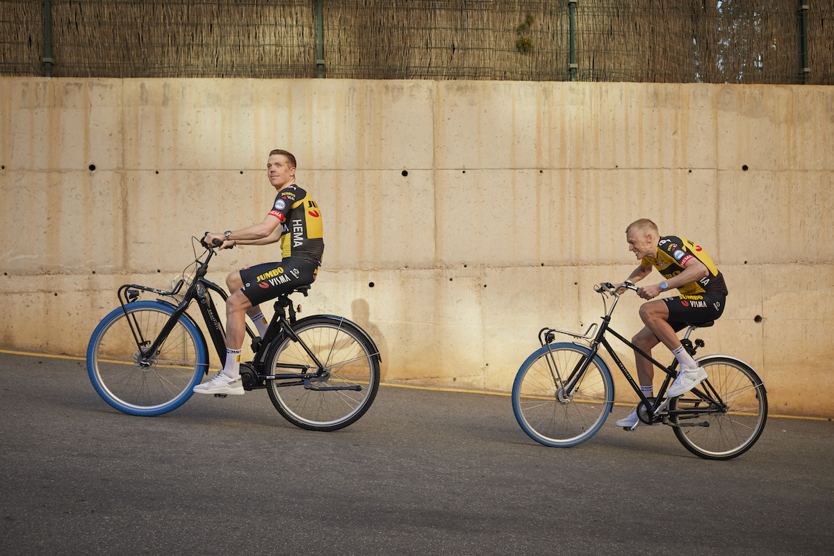Cervélo con le gomme blu