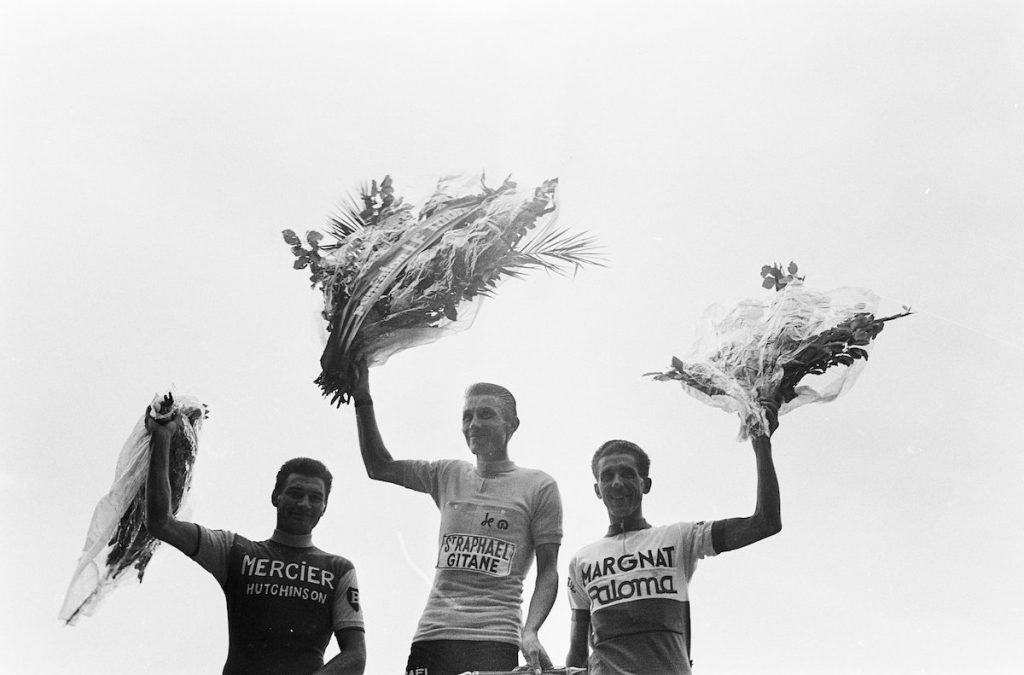 Anquetil Poulidor Bahamontes 1964 1024x675 1