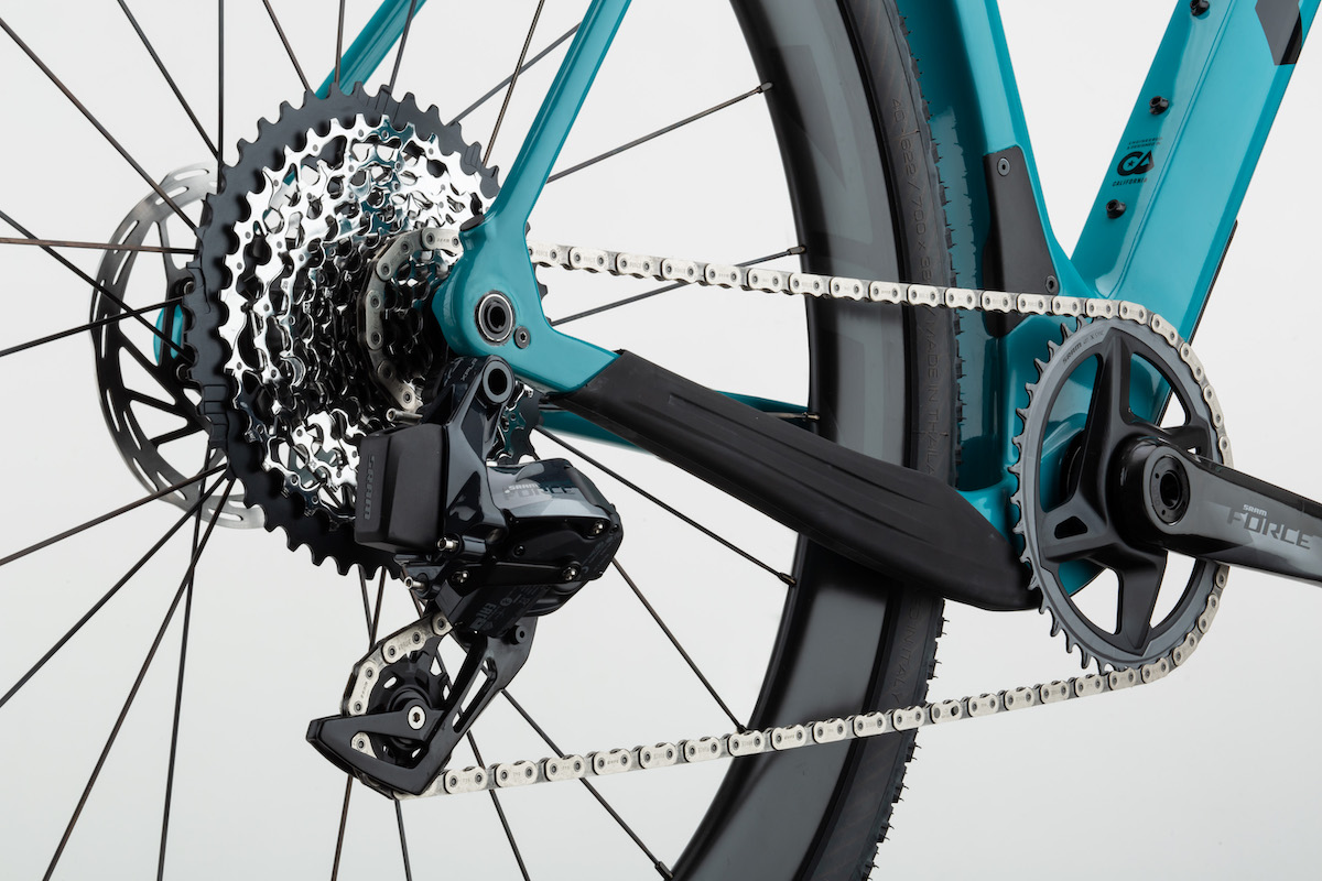Felt Breed Carbon Details Drivetrain White