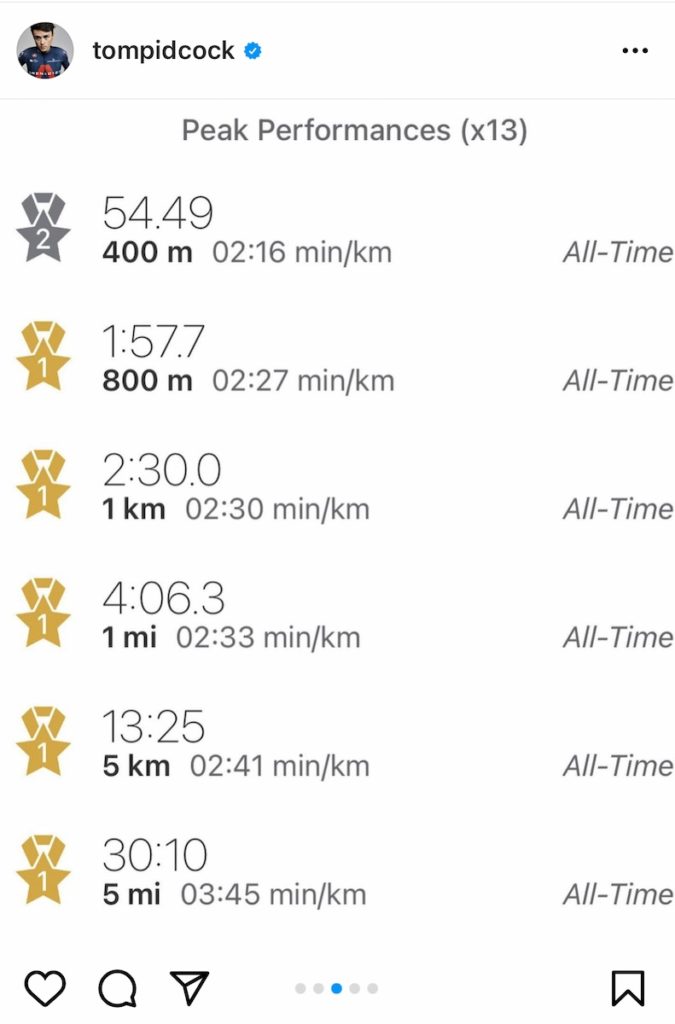 Corsa a piedi e ciclismo