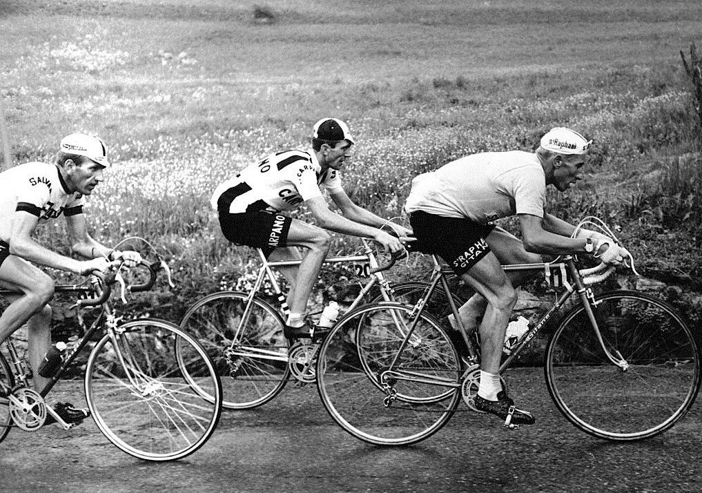 Italo Zilioli Jacques Anquetil and Vittorio Adorni 1964