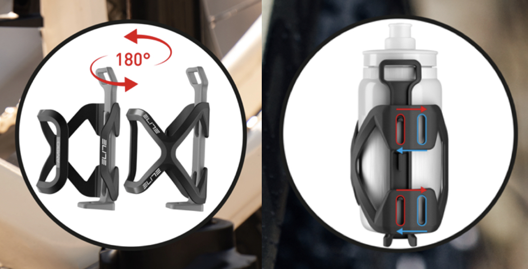 2 pezzi Gabbia per borraccia da bici, porta bottiglia d'acqua, supporto regolabile per borraccia da bicicletta, adattatore per bottiglia d'acqua per manubrio, reggisella, accessori per bici f Yyid
