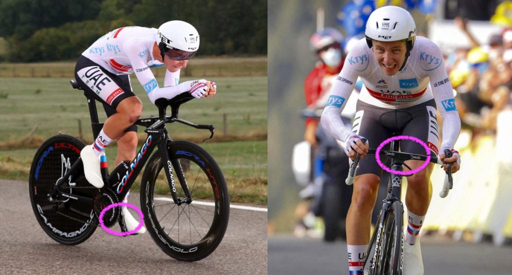 Pogačar senza misuratore