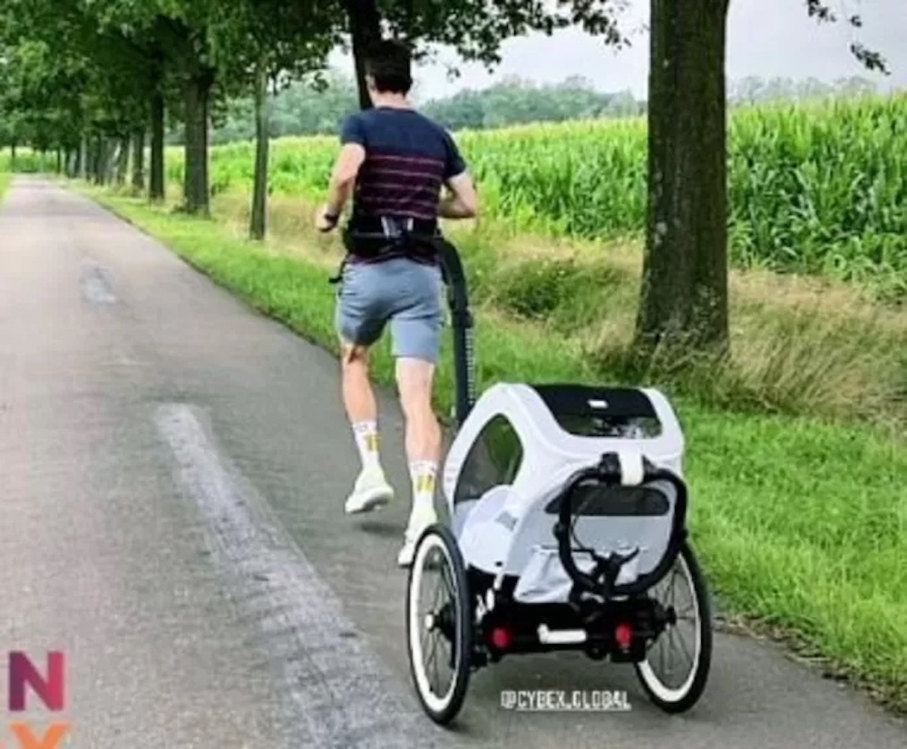 La corsa a piedi di Van Aert