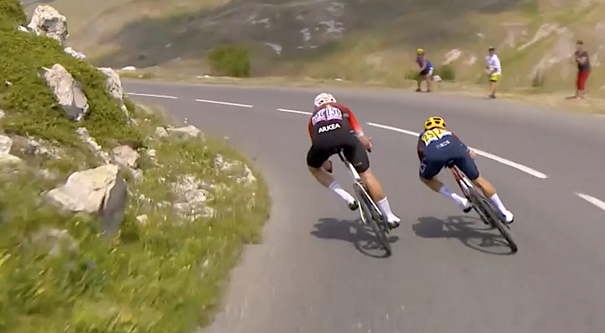 discesa Pidcock dal Galibier