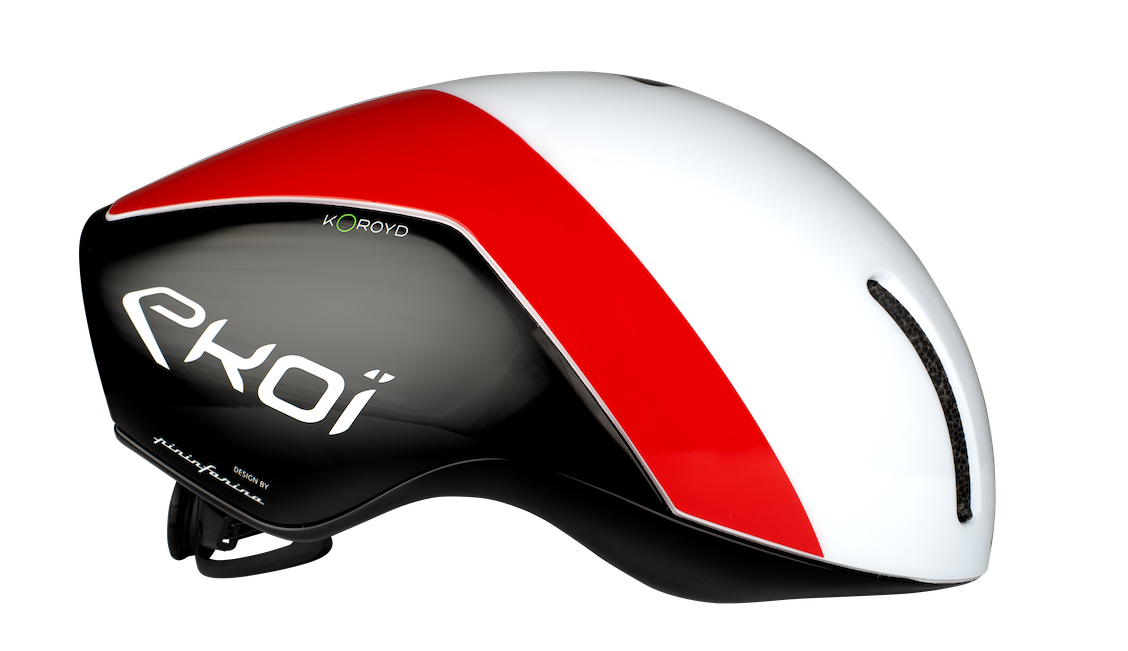12790 Casque EKOI AERODINAMICA BY PININFARINA BLANC ROUGE 02 e1688213654547