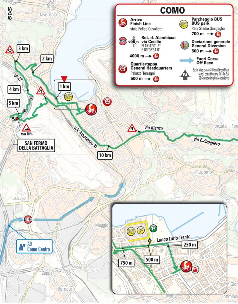percorso de Il Lombardia 2024