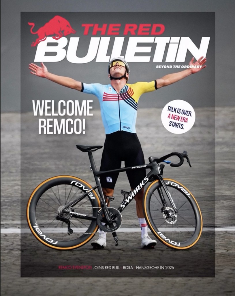 Remco Evenepoel alla Red Bull