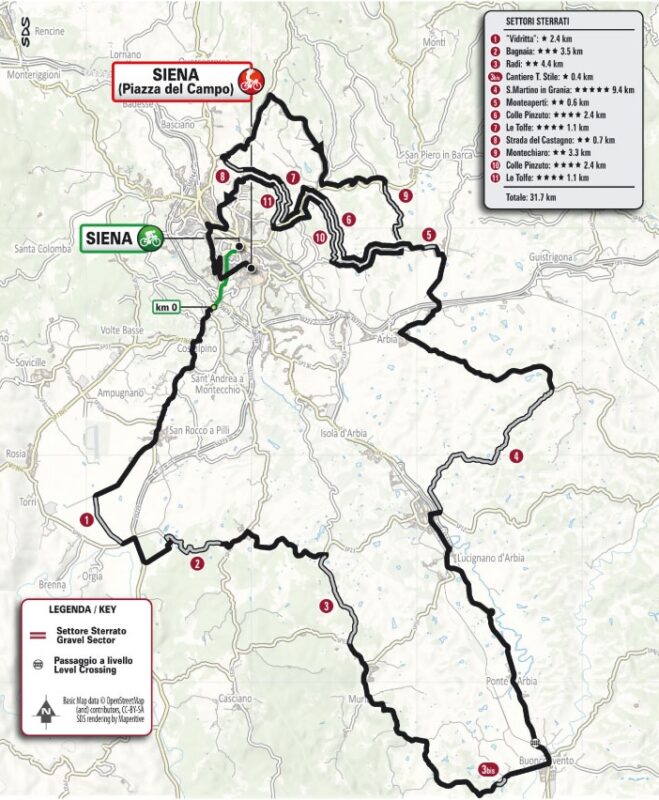 planimetria strade bianche donne