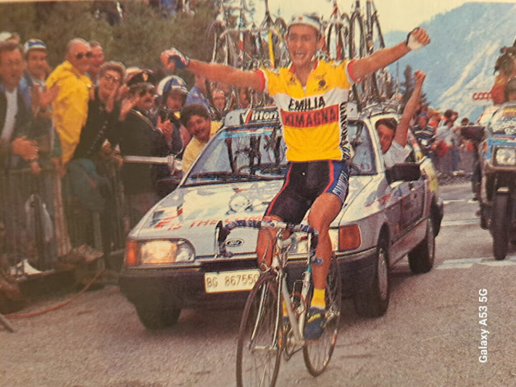 arrivo in salita a Piani di Pezzè