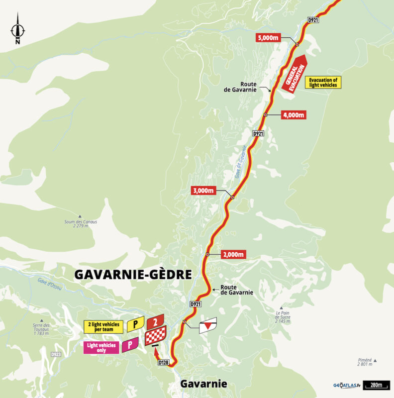 arrivo in salita a Gavarnie-Gèdre