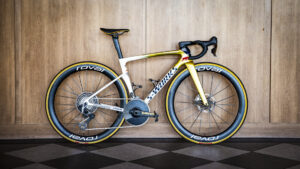 La Tarmac SL9 di Evenepoel per il Mondiale: userà il gruppo gravel monocorona