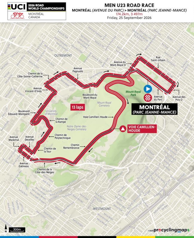 uci wc montreal 2026 rr men u23 map en